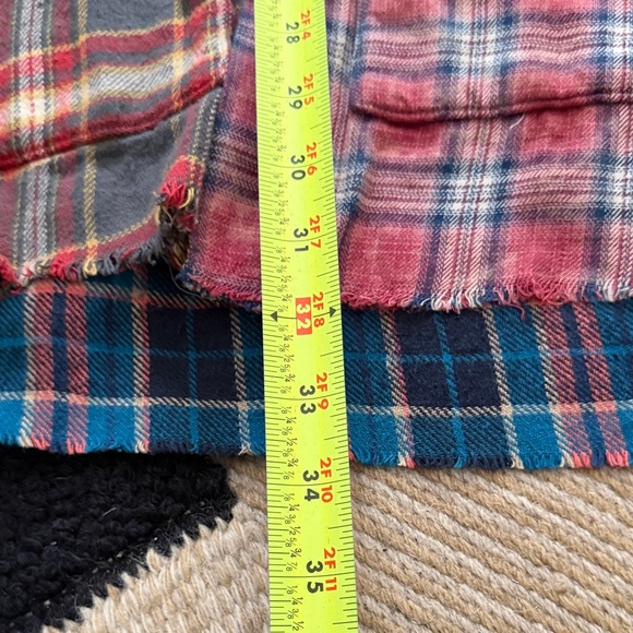 Greg Lauren Men's Multicolor Plaid Casual Button Down Shirt - Picture 7 of 8